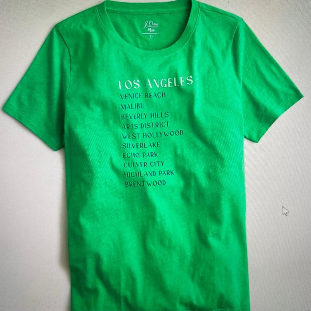 New J. Crew "Los Angeles" crewneck T-Shirt